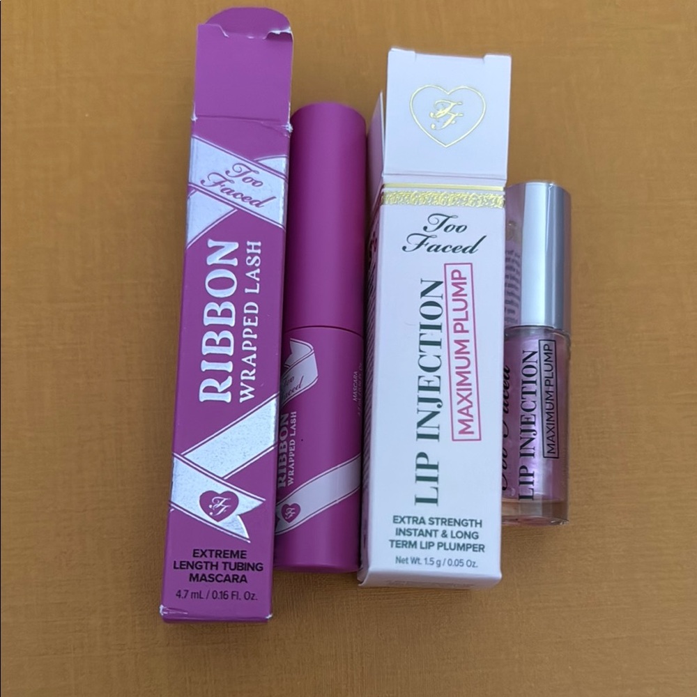 Too Faced Lip Injection and Ribbon Wrapped Lash Bundle